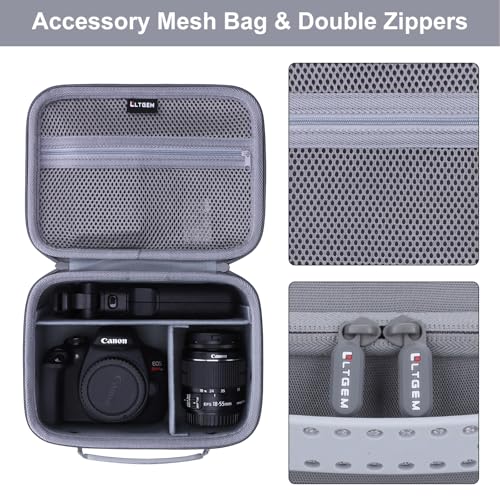 Small Camera Case Bag for Canon EOS Rebel T7/R50//R100 DSLR Camera Gray - color: Gray, size: Small