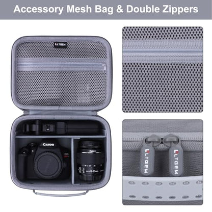 Small Camera Case Bag for Canon EOS Rebel T7/R50//R100 DSLR Camera Gray - color: Gray, size: Small
