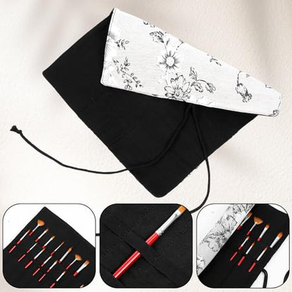 Paint Brush Roll up Case, Watercolor Brush Holder,Roll up