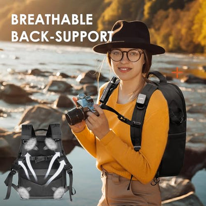 TARION Urban Camera Backpack for Photographers Compact 12.5L Black TRL - color: 12.5l Backpack Black, size: Large