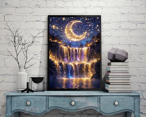 Waterfall Diamond Art Kits for Adults, 5D Diamond Painting Kits for Adults - color: Waterfall