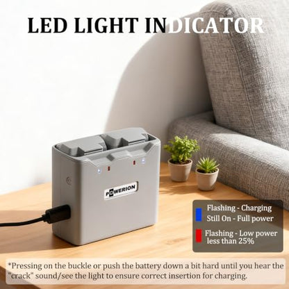 Two-Way Charging Hub for DJI Mini 4K / 2/2 SE/SE Batteries, Dual Battery Charger Supports PD 30W Fast Charging for DJI Mini 4K/2 Series
