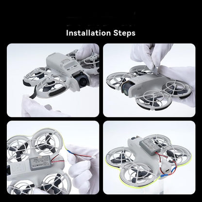 LED Light Strip For DJI Neo Night Flight Warning Light Strip Drone Accessories (Green) - color: Green