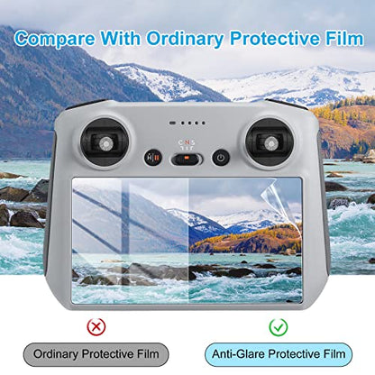 Skyreat Anti-Glare Matte Screen Protector For DJI Mini 5 Pro/Mini 4 Pro/Mini 3 / Air 3s Drone Accessories with DJI RC/RC 2 Remote Controller (2 Pack)