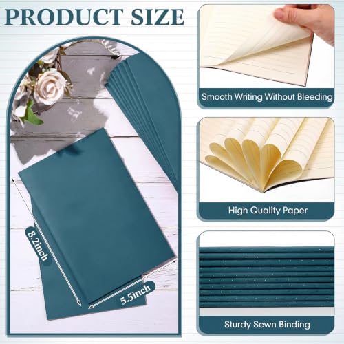 Mimorou 100 Pcs A5 Journals Notebooks Bulk,Dark Green,Lined - color: Dark Green, style: Lined
