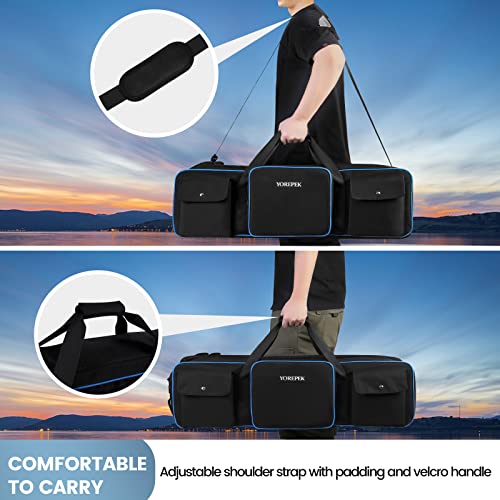 YOREPEK 40.5" Heavy Tripod Carrying Case Bag with 2 Padding Protective Pads - color: 40.5*9.5*9.5