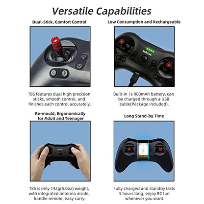 Radiolink T8S 8 Channels 2.4G Pocket RC Transmitter and R8EF Receiver - color: Left Stick Not Self Center
