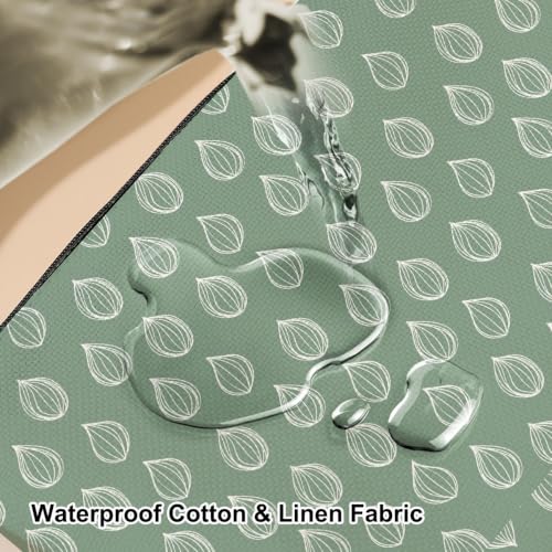 Green Drawn Rain Makeup Bag, Boho Makeup Organizer Cosmetic Bags for Women - color: GreenSeed