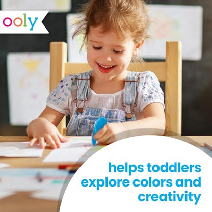 Ooly Left Right Ergonomic Erasable Crayons for Young Kids, Set of 10 - style: Left Right Crayons