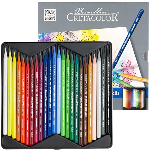 Cretacolor Aqua Monolith Watercolor Pencil Set, 24 Stk, Multi - style: Set of 24
