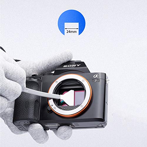 VSGO VS-S03E Full Frame Camera Sensor Cleaning Kit Compatible for Sony Nikon Canon FF CCD CMOS Clean 12pcs Sensor Cleaning Swab and 10ml Cleaner …
