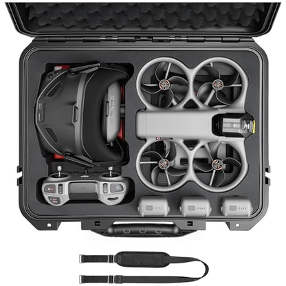 FPVtosky Hard Case for DJI Avata 360, Goggles N3, RC Motion 3, RC 2/FPV Remote Controller 3, Charging Manager, Support Up to 4 Batteries [CASE ONLY]