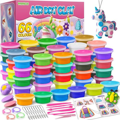 ESSENSON Air Dry Clay, 66 Colors - color: 66 Colors