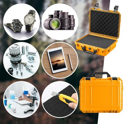 Relaxweex 11.3 x 8.7 x 4.2 Inch Hard Case, Grid Shell, Yellow - color: Yellow, size: 11.3 x 8.7 x 4.2 Inch, style: Grid Shell