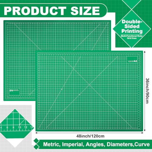 Pangda 1 Pcs 36 x 48 in Large Self Healing Cutting Mat for Sewing, Light - color: Light, size: 48"L x 35.8"W