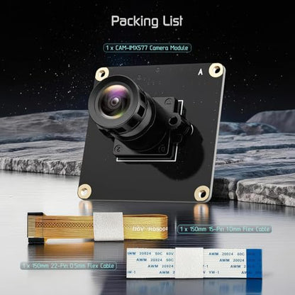 12MP MIPI Camera Module STARVIS IMX577 Sensor for Raspberry Pi, Jetson Orin Nano/Orin Series, 4K 30fps, HDR, Wide FOV Options