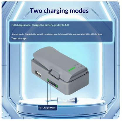 Coyktonty Battery Charger for DJI NEO2 with Storage and Discharge Modes with Charging Cable