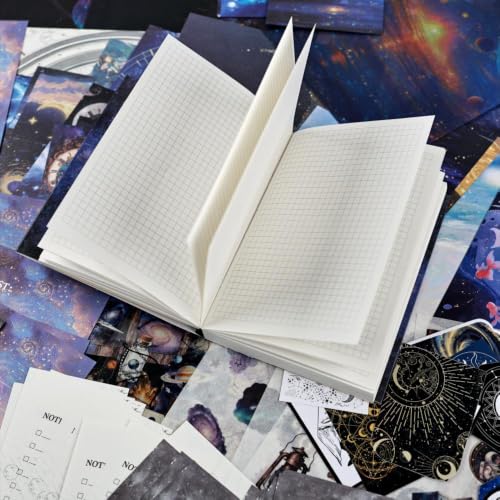 Diuhofart Star Trails Scrapbooking Kit, 128 Pcs Journal Set - color: Star Trails Postman
