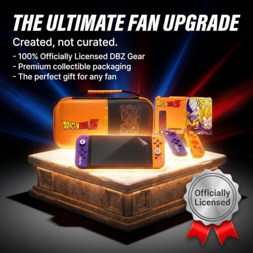 Dragon Ball Z Joycons Switch 1 Accessories Bundle, Carrying Case, Joycon - color: Dragon Ball Z