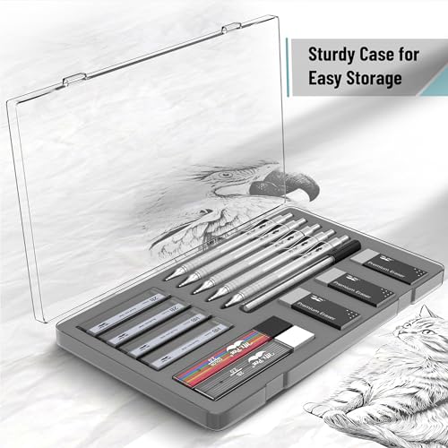 Mr. Pen- Professional Metal Mechanical Pencil Set with Lead Refills & Erase