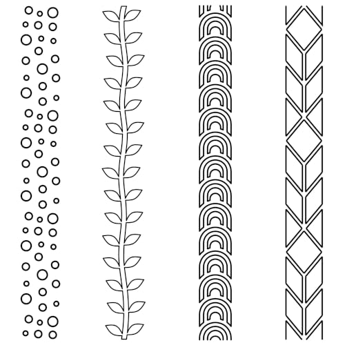 Sculpey Tools: Texture Wheel Set - 4 Designs: Rope-Vine-Feather Stitch-Pearl, Tool Rolls Patterns Into Clay, Ergonomic Handle, DIY Crafts Supplies
