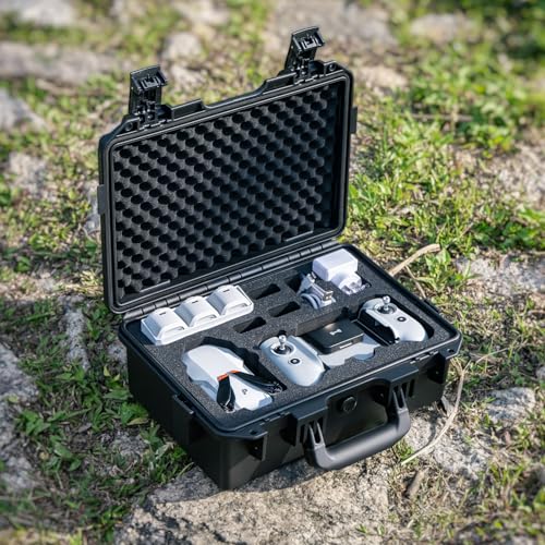 Lykus Titan AM100 Waterproof Hard Case for Potensic Atom 2/3-Axis/SE/LT - color: Black