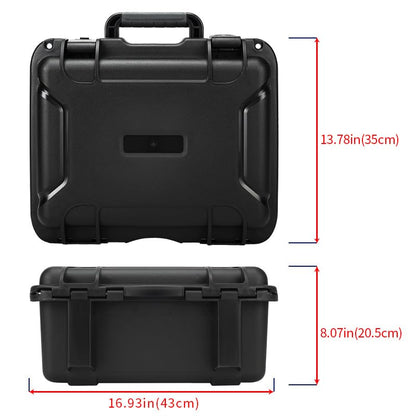 17in Heavy Duty Hard Case with DIY Customizable Foam Insert (15.4 x 11.5 x 7.2in Interior) - size: 16.9 x 14.2 x 8.1in