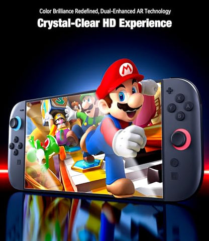 Hoerrye for Nintendo Switch 2 Screen Protector - 2025 Switch2 9H Tempered Glass, HD Clear with Auto Dust Removal, Anti-Scratch & Bubble-Free Installation Kit (2 Pack)