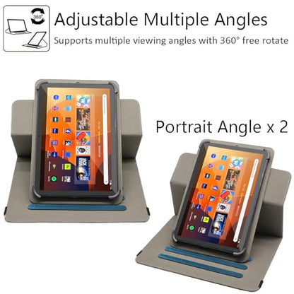 Universal 10 10.1 11 Inch Android Tablet Case Cover for 9.6-11 Inch Tablet - color: Peacock Blue