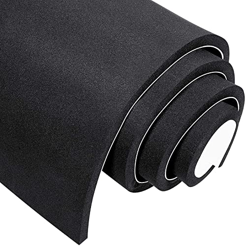 MAGZO Adhesive Sponge Neoprene Foam Padding, 1/2" Thick x 12" x 59", Black - size: 59In*12In*1/2In