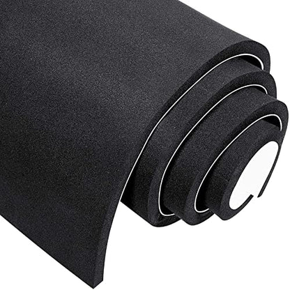 MAGZO Adhesive Sponge Neoprene Foam Padding, 1/2" Thick x 12" x 59", Black - size: 59In*12In*1/2In