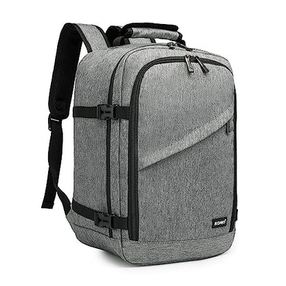 Kono Travel Backpack Airline Approved Under Seat Personal Item Bag - color: Grey, size: Small