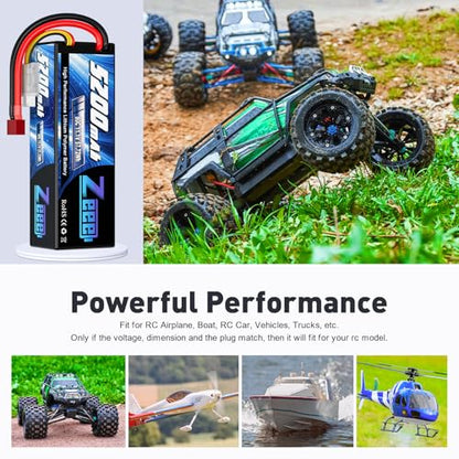Zeee 3S Lipo Battery 5200mAh 11.1V 80C with T Connector