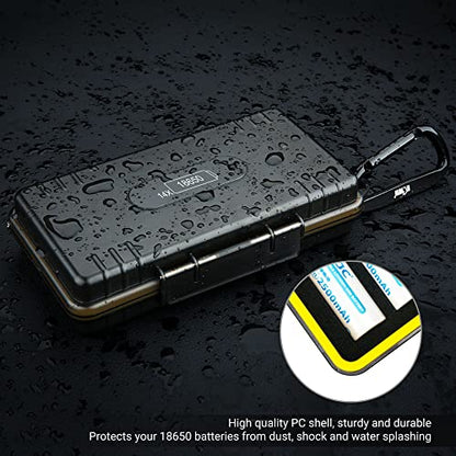 14 Slots 18650 Battery Storage Organizer Case Compact & Waterproof - color: 14 Slots 18650 Battery Case