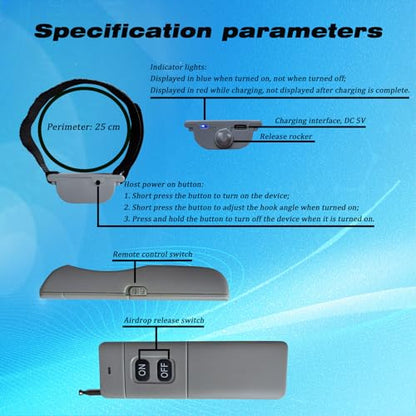 Universally Drone Airdrop System Release Device Payload Delivery 1 - color: Airdrop Device