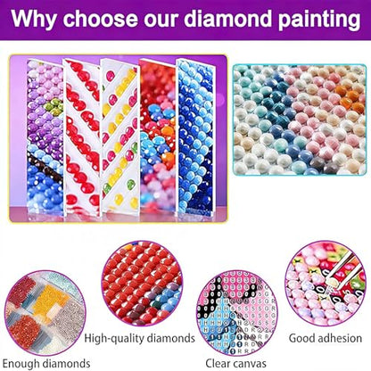 Diamond Art Kits for Adults, 3 Packs Rustic Flowers Diamond Painting Kits - color: Retro Flowers Vase, size: 3 packs-30*40cm