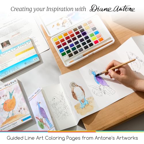 MEEDEN x Diane Antone Paint Set: Watercolor Paint Set Art Supplies Gift
