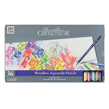 Cretacolor Aqua Monolith Watercolor Pencil Set, 36 Stk, Multi - style: Set of 36