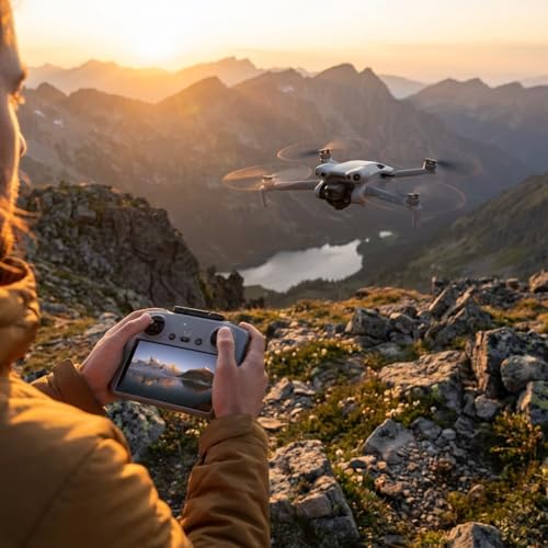 DJI Mini 5 Pro Drone RC2 Fly More Combo Lightweight Camera Aerial UAV Beginner Bundle | Extended Flight Smart Tracking Portable Photography Kit with 64GB Card + Landing Pad + More - style: Mini 5 Pro Fly More Combo