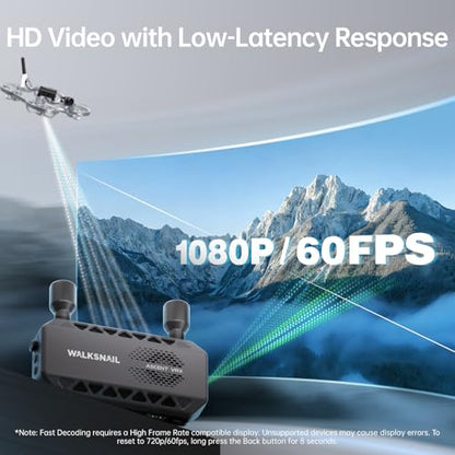 CADDXFPV Walksnail Ascent VRX, 1080p 60fps FPV Receiver, HDMI Output