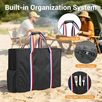 Grill Carry Bag for Megamaster Tabletop 1 Burner Gas Grill - size: 24"L x 9"D x 18"H