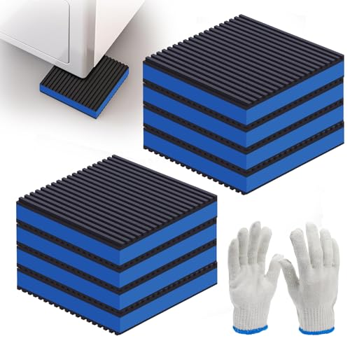 Storystore Anti Vibration Pads, 8 Pack 4" x 4" x 7/8" Heavy Duty EVA Mats