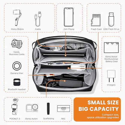 Carrying Case for Insta 360 X6/Luna Osmo Pocket 3 Carry Bag Accessories