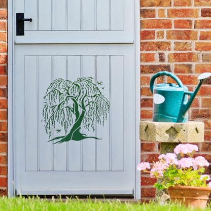 Willow Tree Stencil, Reusable Painting Template, DIY Home Decor - style: Willow Tree