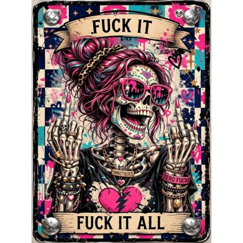 Skull Diamond Art Kits for Adults Funny Diamond Painting Kit for Beginner - color: DP04821