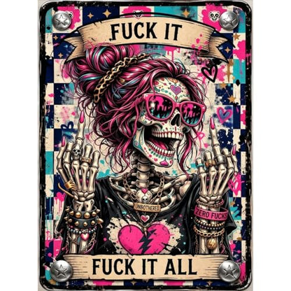 Skull Diamond Art Kits for Adults Funny Diamond Painting Kit for Beginner - color: DP04821