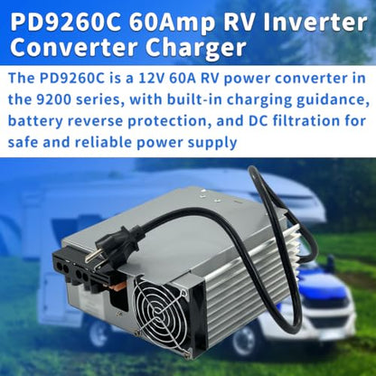PD9260C 12V 60A RV Power Converter Compatible with Inteli-Power 9200 Series - size: PD9260