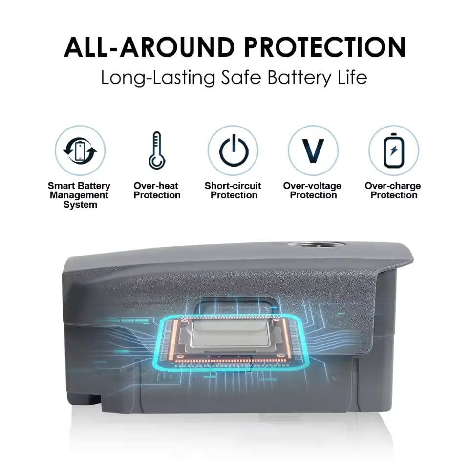Mavic 2 Pro Battery 2 Pack, 3850mAh 15.4V Intelligent Flight Drone Battery Replacement for DJI Mavic 2 Pro/2 Zoom/2 Enterprise Advanced