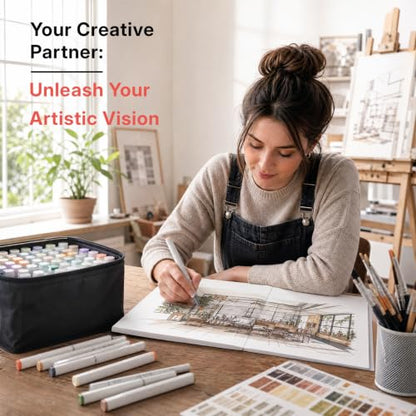 Umriox 60 Sheets 150 GSM Double Sided Marker Paper Pad, 9x12 Bleedproof - size: 60 Sheets/120 Pages