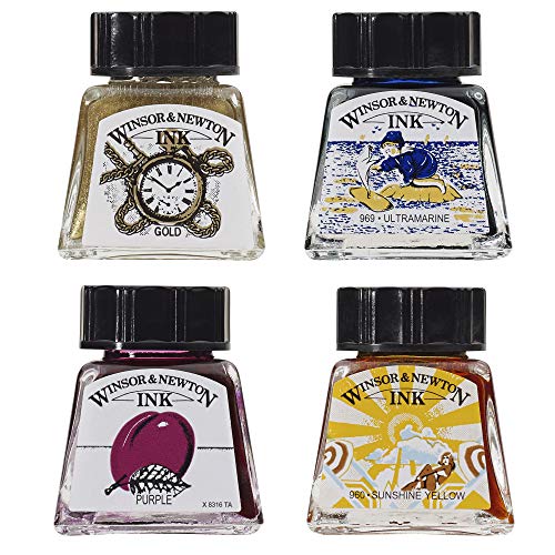 Winsor & Newton Drawing Ink, 14ml Bottle, Carmine - color: Carmine
